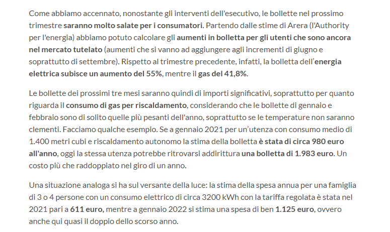 testo altroconsumo