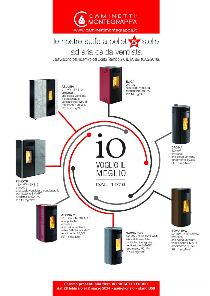 Le stufe a pellet 5 stelle